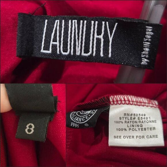 Laundry By Shelli Segal  One-shoulder Runch Midi Dress(C041)-Size 8 for Women - Picture 7 of 10